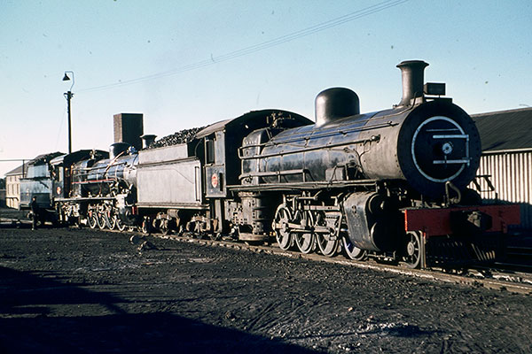 South African Railways class 11 2-8-2 no. 937 at Mafikeng