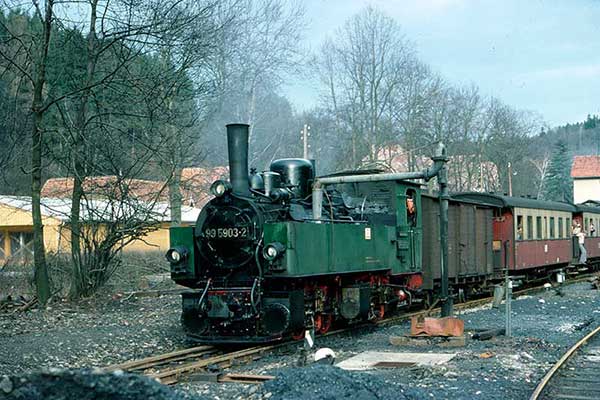 DR (Deutsche Reichsbahn) 0-4-4-0T Mallet 99.5903 at Alexisbad