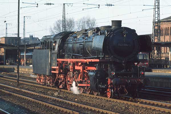 DB 2-10-0 043 094-2 at Rheine depot in 1975