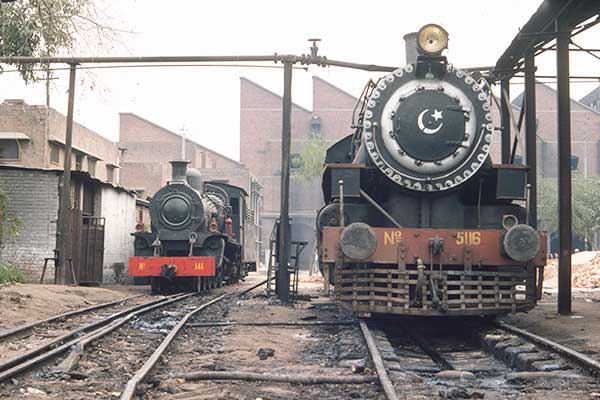 Pakistan Railways CWD class 2-8-2 5116 at Mughalpura