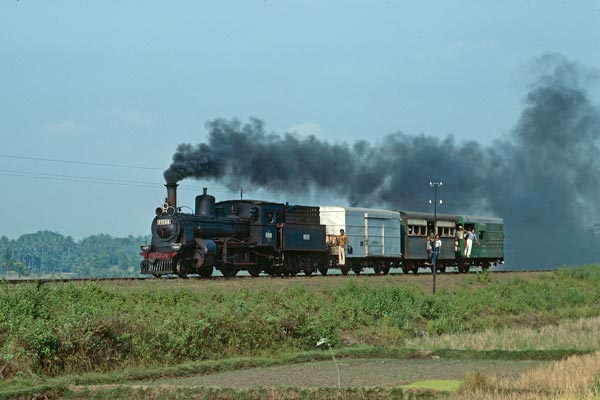 Indonesian Railways B51 class 4-4-0s in West Java