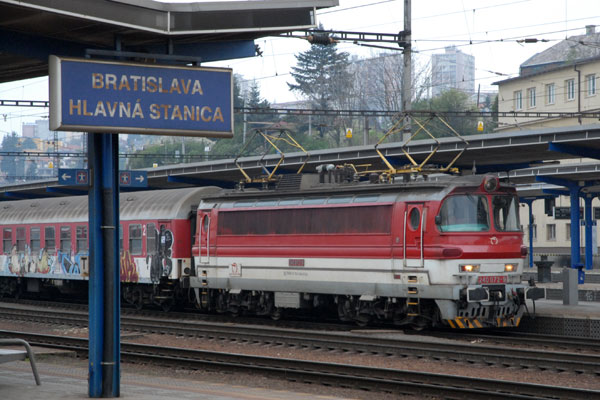 Trains at Bratislava Hlavna Stanica