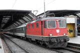 Trains at busy Zurich HB
