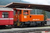 RhB trains at Bever, Samedan & St Moritz