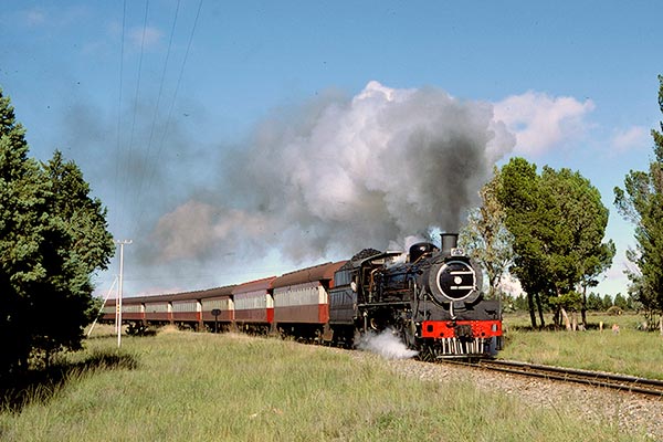 South African Railways 19D class 4-8-2 2719 at Sterkstroom