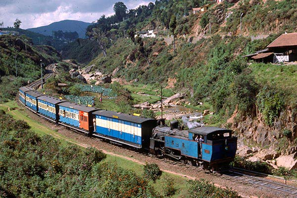Indian Railways X class 0-8-2T 37395 with Nilagiri Express
