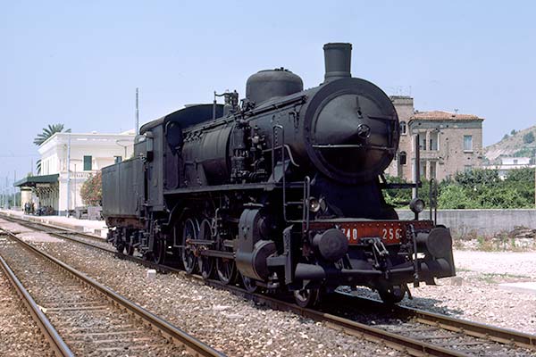Italian State Railways (FS) class 740 2-8-0 740.256 at Sparanise