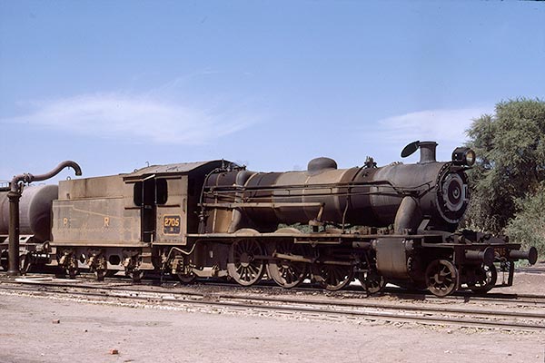 Pakistan Railways XA class 4-6-2 2705 at Sakrand Junction