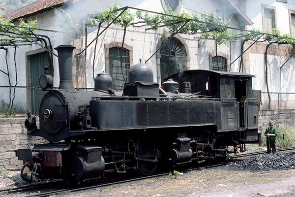Portuguese Railways metre-gauge 0-4-4-0T Mallet E169 at Tua