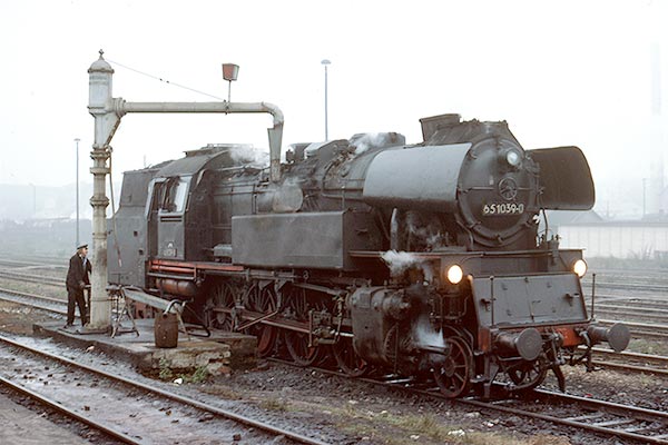 Deutsches Reichsbahn BR 65.10 2-8-4T 65.1039 at Saalfeld