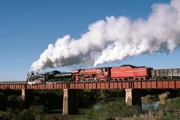 South African Railways class 19D 2644 & class 26 at Perdeberg