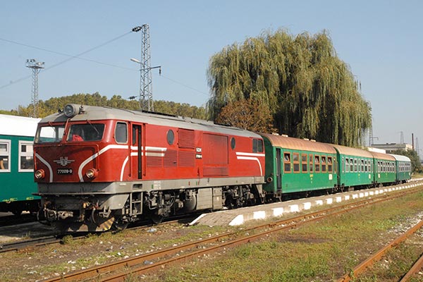 Bulgarian Railways 760mm gauge class 77 at Septemvri