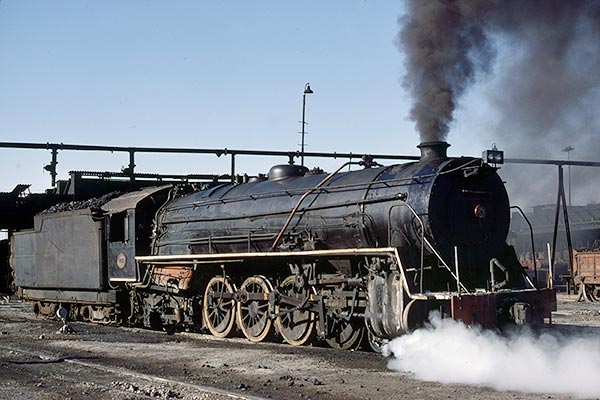 South African Railways 15CA class 4-8-2 2075 at Breyten
