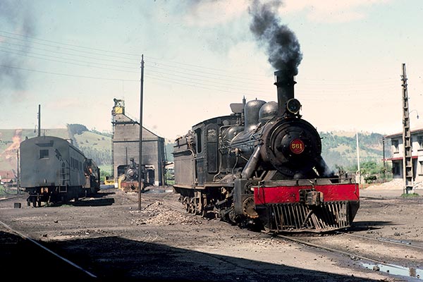 Chile Railways (FCE) Henschel 2-6-0 561 at Temuco depot