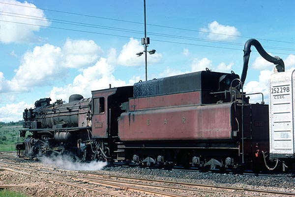 Kenya Railways class 29 2-8-2 2930 at Athi River