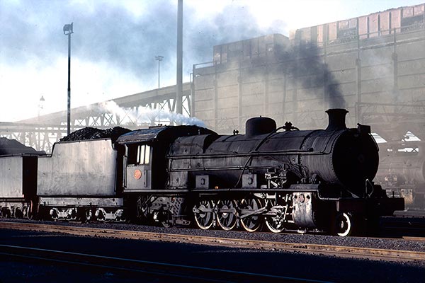 South African Railways class 12A 4-8-2 2107 at De Aar