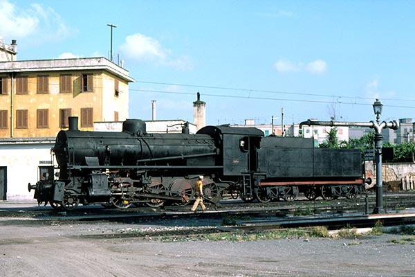 Italian State Railways 2-8-0 740.256 at Napoli loco shed