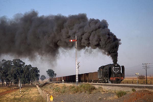 South African Railways 15F class 4-8-2 2927 near Henneman