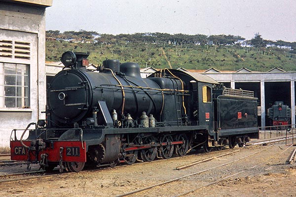 Caminho de Ferro de Angola (CFA) 4-8-0 no.211 at Luanda