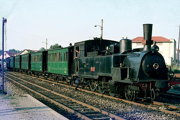 Portuguese Railways metre gauge 2-6-0T E85 at Senhora da Hora