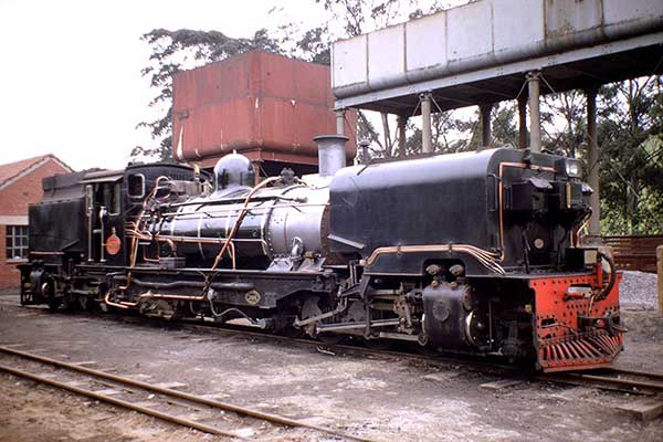 SAR NGG16 Garratt no.150 at Umzinto in 1968