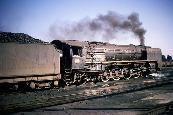 South African Railways 15E class 4-8-2 2880 at Bloemfontein