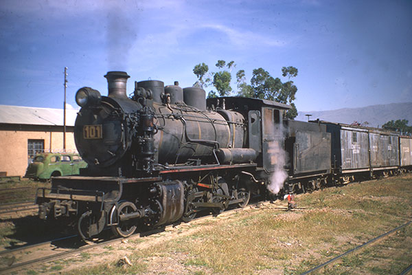 Bolivian Railways metre gauge 2-6-0 no.101 at Cochambamba