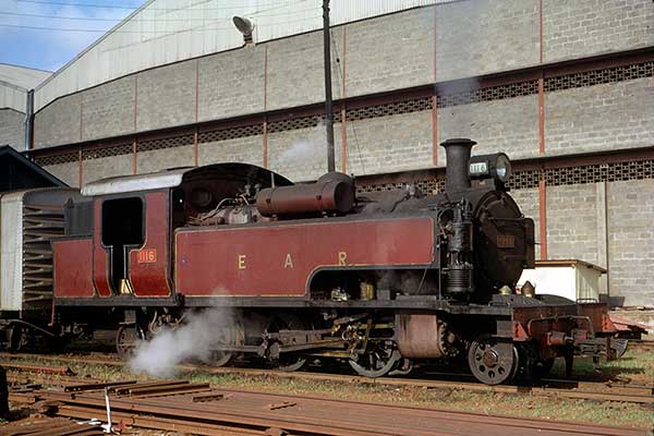 East African Railways class 11 2-6-T 1116 at Moshi