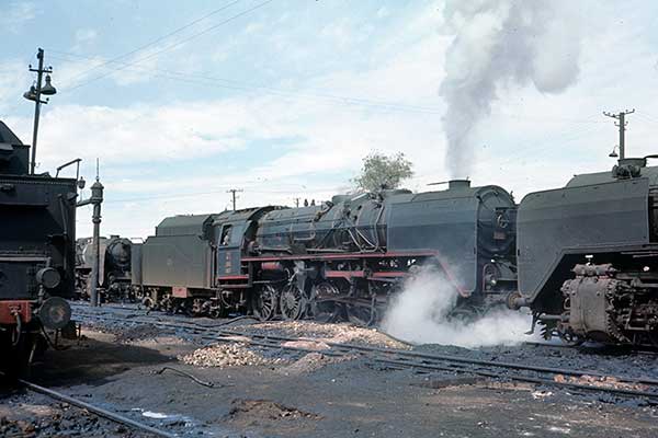 TCDD 2-10-0 56014 at Malatya depot in September 1969