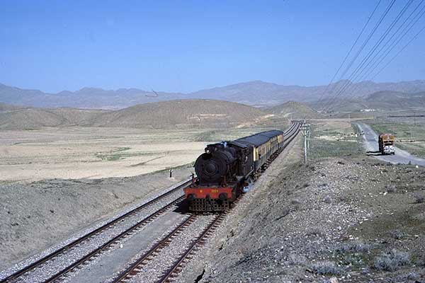 Pakistan Railways HGS class 2-8-0 no.2224 near the Khojak Pass