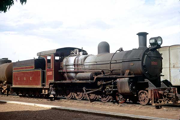 East African Railways metre gauge 4-8-0 2302 at Soroti (Uganda)