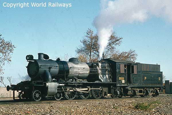 Pakistan Railways XA class broad gauge 4-6-2 2668 at Kundian