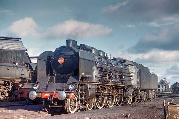 French Railways (SNCF) 231K 4-6-2 at Boulogne in 1969