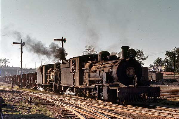 South Eastern Railways BS class 2-8-2's 616 and 635 at Ranchi