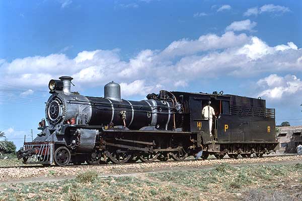 Pakistan Railways metre gauge SP class 4-6-0 141 at Mirpur Khas