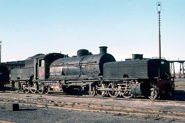 SAR GDA class 2-6-2+2-6-2 Garratt 2255 at Sydenham loco shed