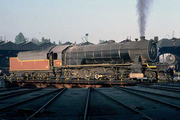 Southern Railway XE/1 class 2-8-2 22587 at Erode