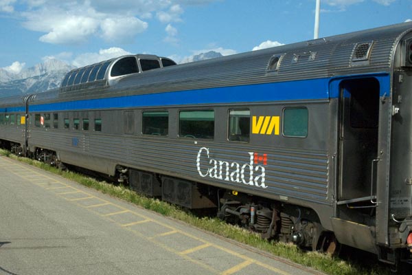 Trains at Jasper, Alberta