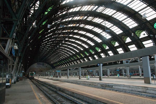 Trains at Milano Centrale station