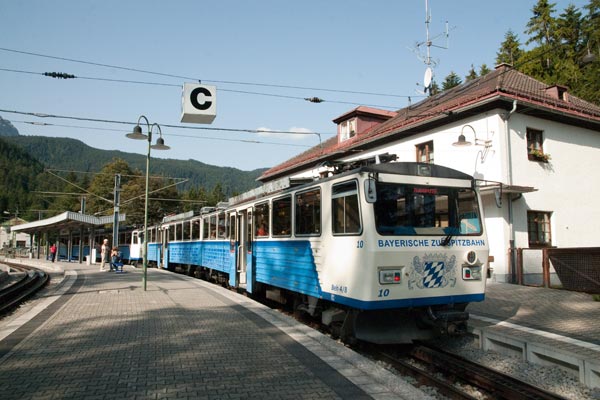 The metre gauge Zugspitzebahn