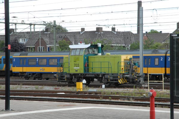 Trains at Maastricht by the Belgian border