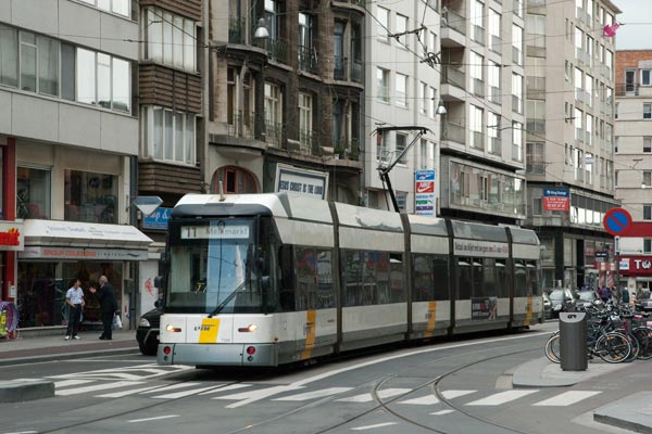 Antwerp trams at Centraal Station