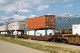 Trains at Jasper, Alberta