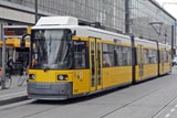 Trams in Alexanderplatz, Berlin