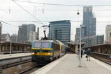 Rush hour trains at Brussels Nord
