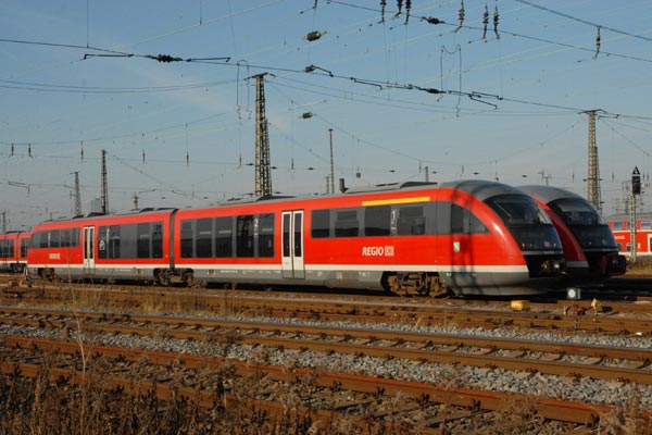 Sunday morning trains at Leipzig Hbf