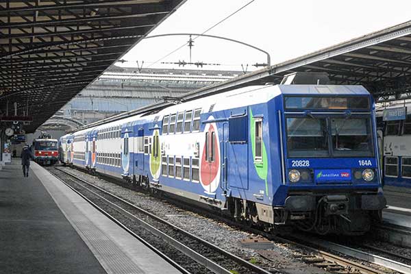 Trains at Paris stations