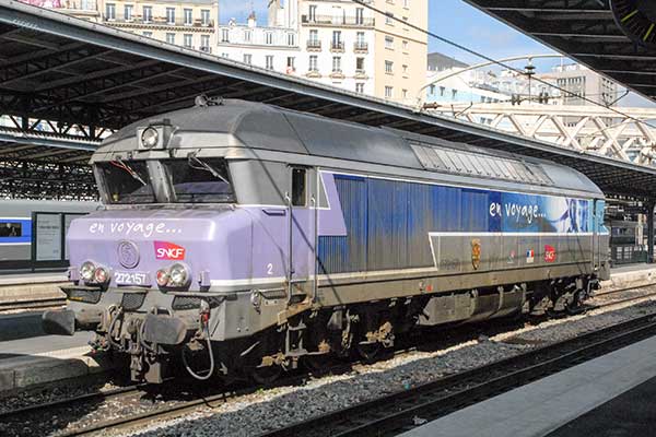 Trains at Paris stations