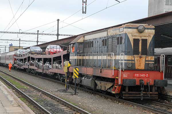 Trains at Kosice station
