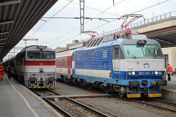 Trains at Kosice station
